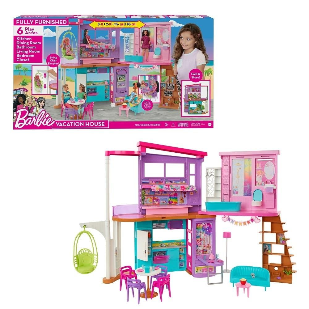 Set de Juego Barbie Casa de Muñecas Malibú