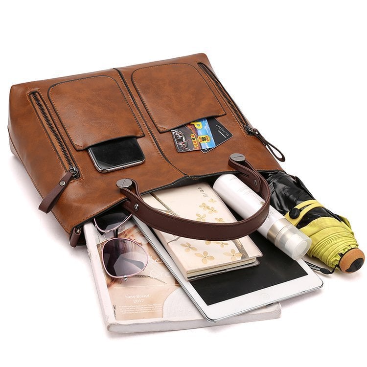 Lisa™ | Bolso de Hombro de Cuero Vintage – Gran Capacidad y Estilo