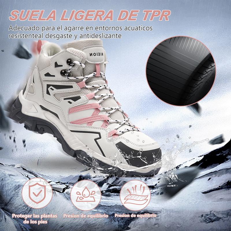 NIEION Botas De Seguridad Zapatos De Seguridad Para Mujer Botas Para Mujer Industrial Ligeros Para Mujer Transpirables Botas De Trabajo Para Hombre,Anti-Smash Anti-Puncture Botas