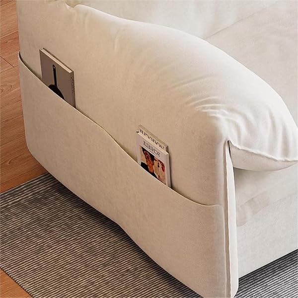 Sofá cama convertible multifuncional 3 en 1 tamaño Queen, cómodo sofá cama extraíble de terciopelo de 63,8"