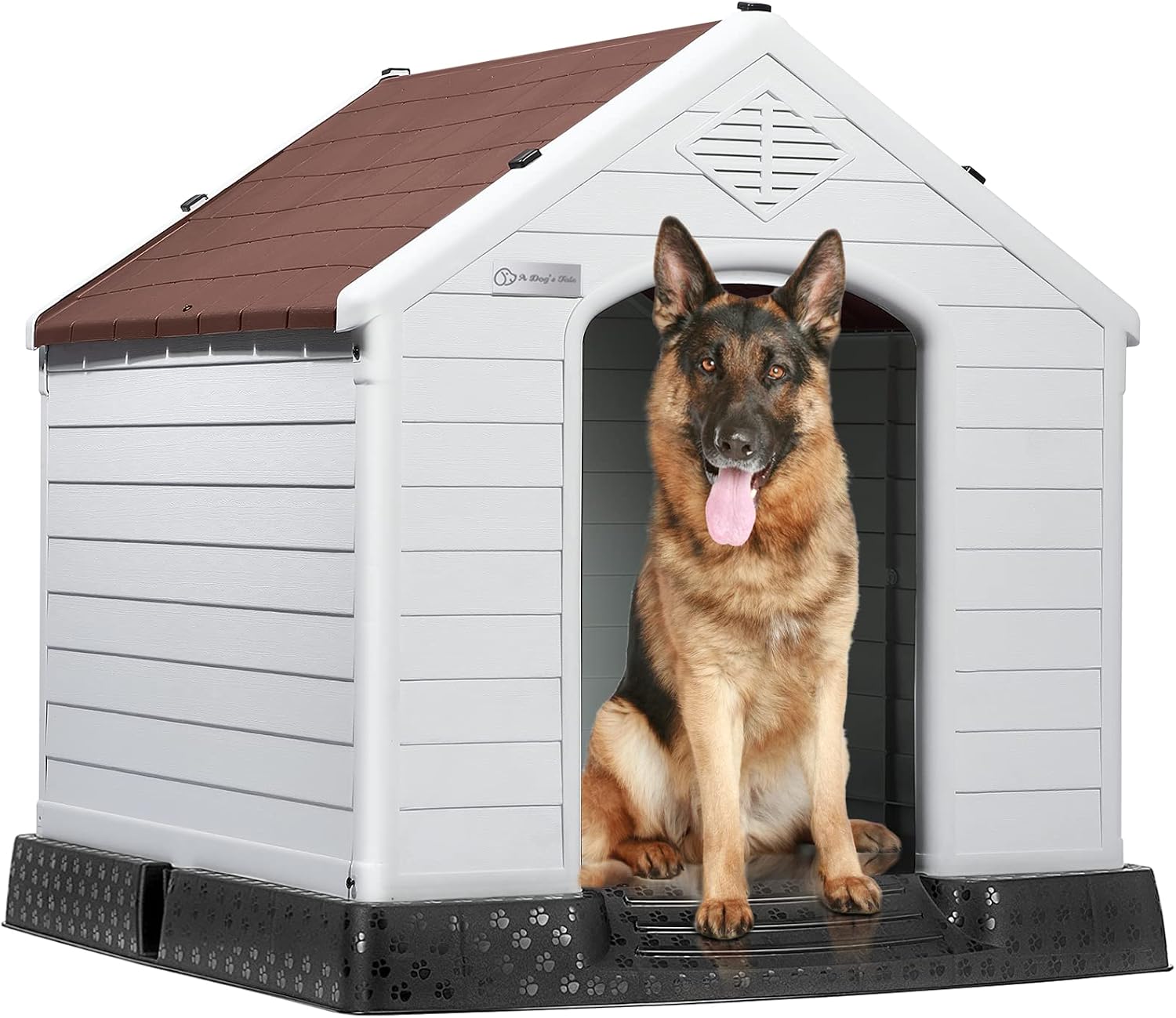 Caseta grande para perros, para interiores y exteriores