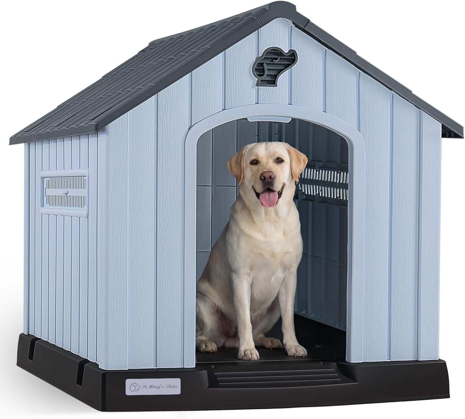 Caseta grande para perros, para interiores y exteriores