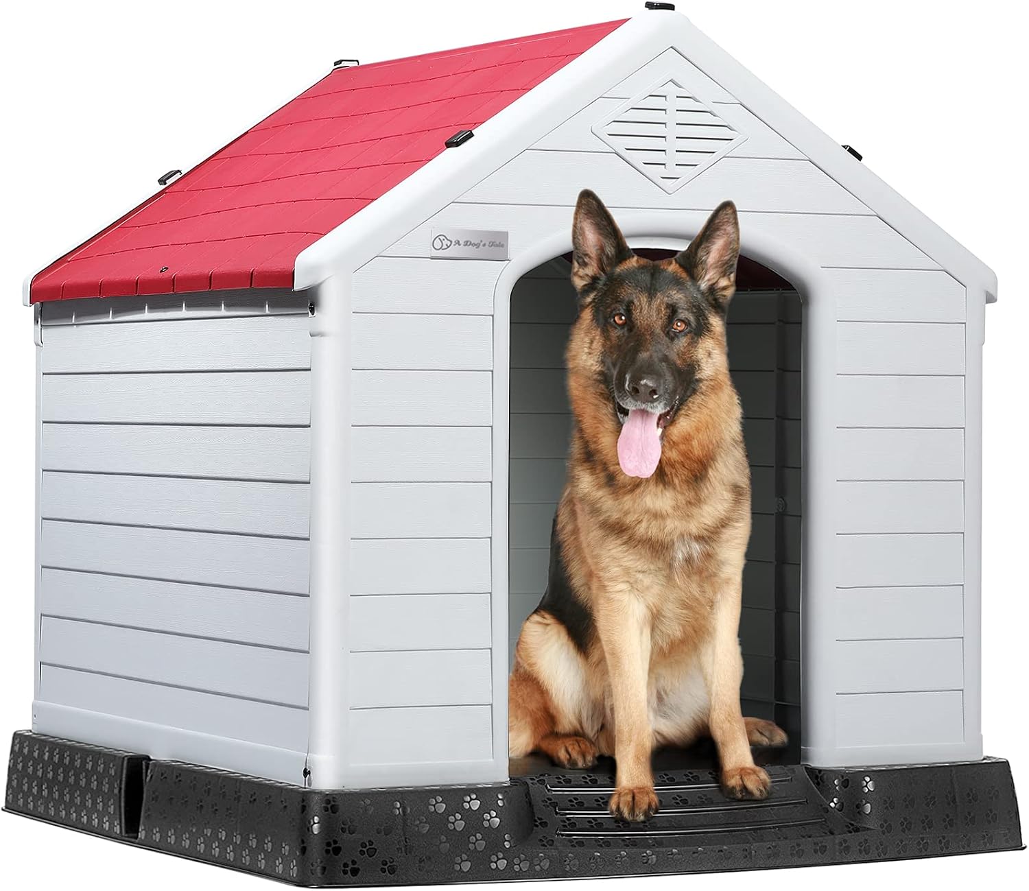 Caseta grande para perros, para interiores y exteriores