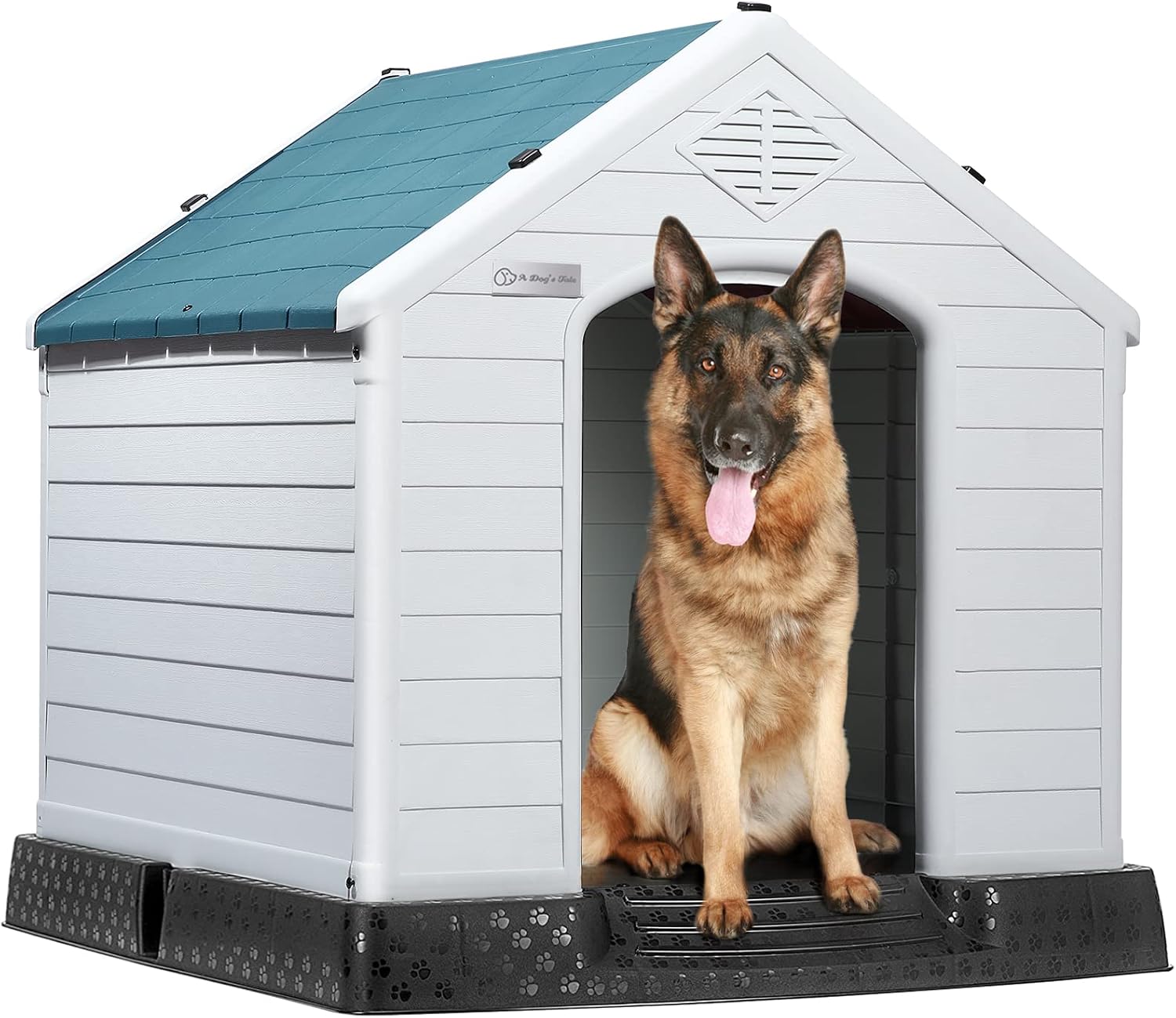 Caseta grande para perros, para interiores y exteriores