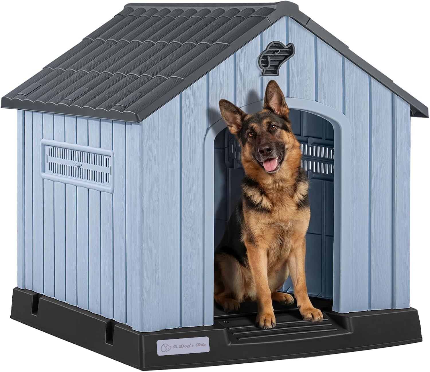 Caseta grande para perros, para interiores y exteriores