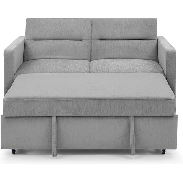 Sofá cama convertible multifuncional 3 en 1 tamaño Queen, cómodo sofá cama extraíble de terciopelo de 63,8"