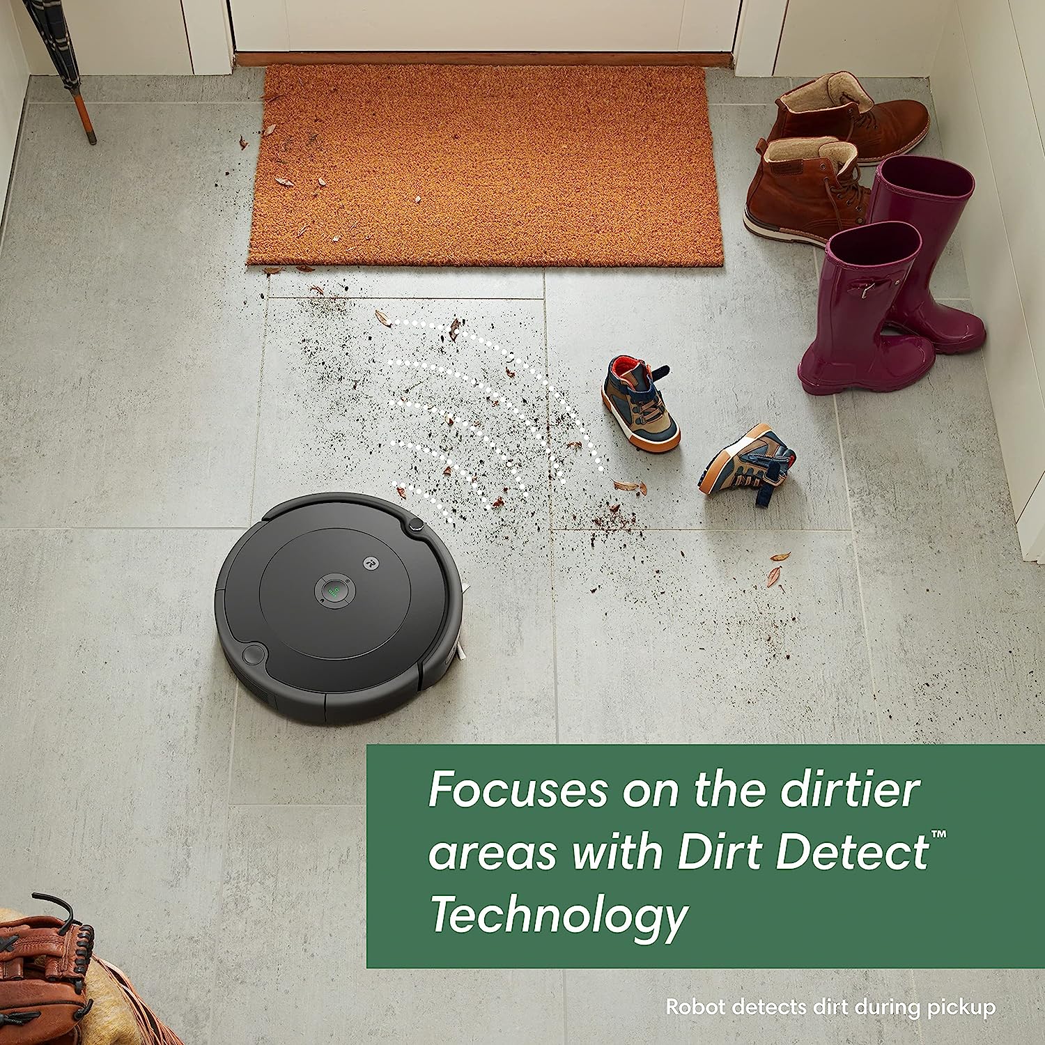 iRobot Roomba 694 Robot Aspiradora-Wi-Fi Conectividad, recomendaciones de Limpieza Personalizadas, Funciona con Alexa, Bueno para Pelo de Mascotas, alfombras, Suelos Duros, autocarga, Roomba 694-trapo