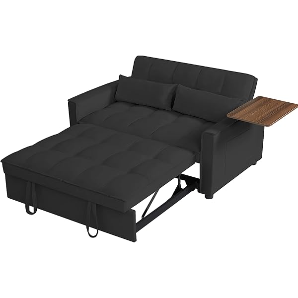 Sofá cama convertible multifuncional 3 en 1 tamaño Queen, cómodo sofá cama extraíble de terciopelo de 63,8"