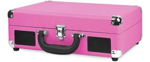 Tornamesa Bluetooth Con Bocinas Maletin Vintage Tocadiscos