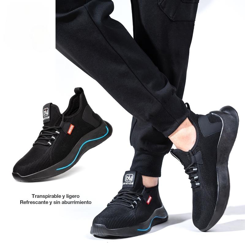 NIEION Zapatos De Seguridad Mujer Zapatillas Mujer Trabajo Tenis Sport Industriale De Fibra  Industrial Trabajo Ligero Tenis Para Mujer Y Hombre Work Shoes Para Hombre Y Mujer
