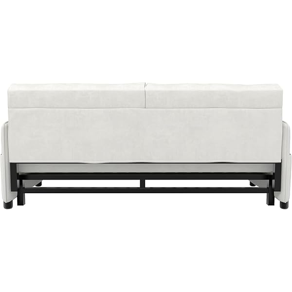 Sofá cama convertible multifuncional 3 en 1 tamaño Queen, cómodo sofá cama extraíble de terciopelo de 63,8"