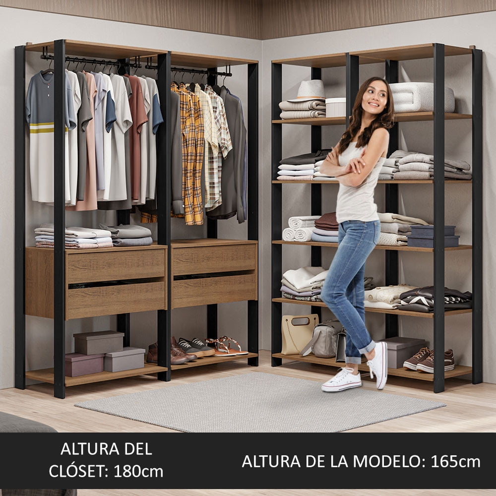 Ropero Closet Madesa Valencia 358cm MN 03