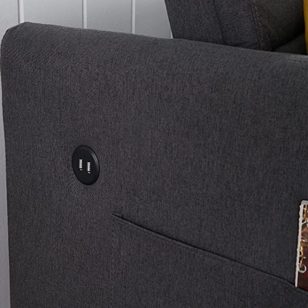 Sofá cama convertible multifuncional 3 en 1 tamaño Queen, cómodo sofá cama extraíble de terciopelo de 63,8"