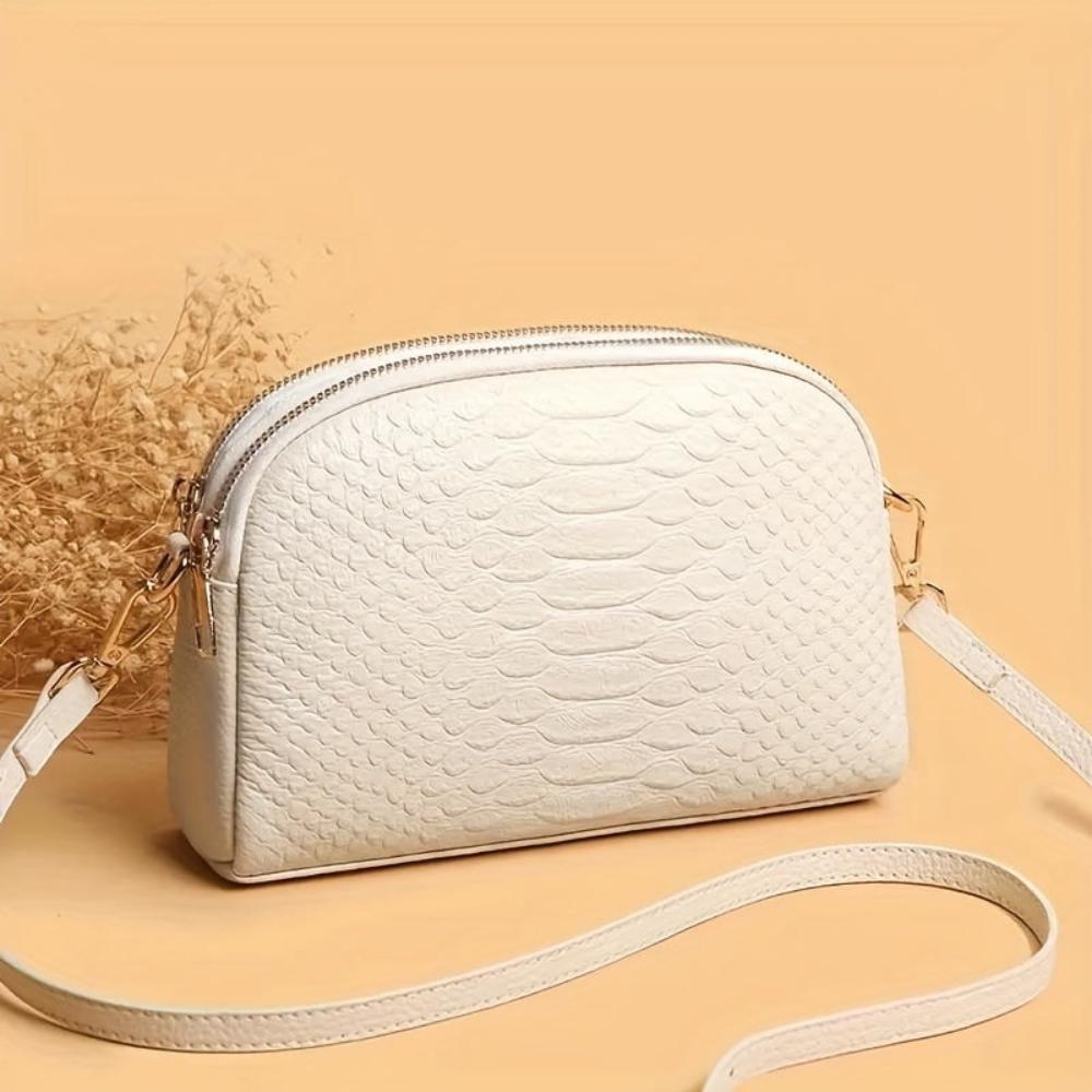 Isabella™ | Mini Bolso de Cuero Vegano con Textura Cocodrilo