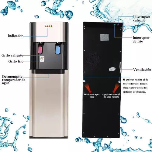 Dispensador eléctrico de agua fría y caliente botella de agua oculta-----Llave hexagonal en forma de copo de nieve