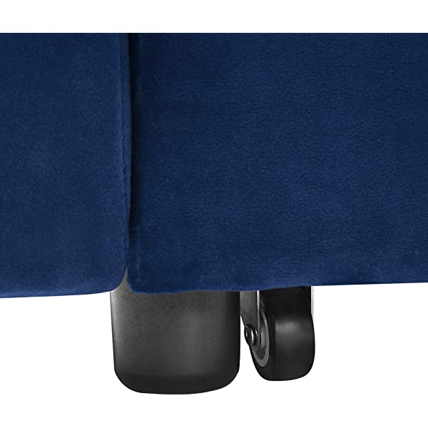 Sofá cama convertible multifuncional 3 en 1 tamaño Queen, cómodo sofá cama extraíble de terciopelo de 63,8"