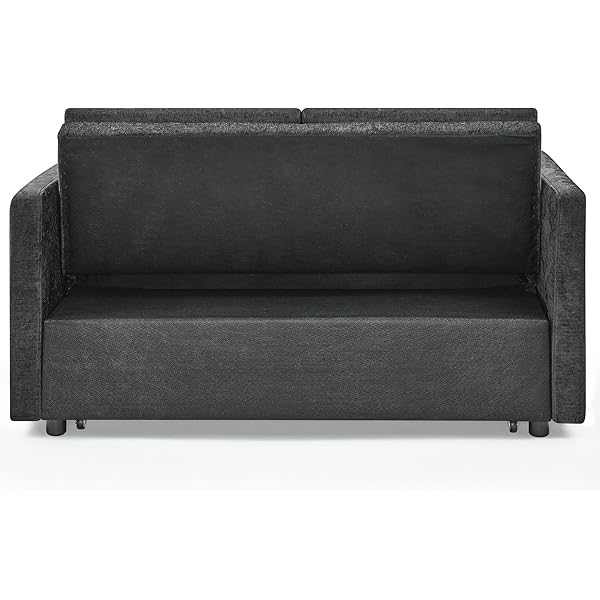 Sofá cama convertible multifuncional 3 en 1 tamaño Queen, cómodo sofá cama extraíble de terciopelo de 63,8"