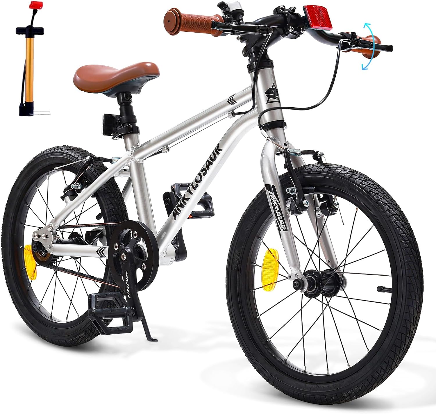 ANKLOSAUR Bicicleta infantil ligera de 16-20 pulgadas-inflador