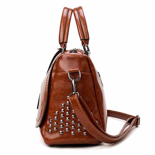Camilla™ | Bolso de Cuero Lujo con Tachas