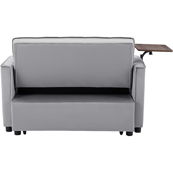 Sofá cama convertible multifuncional 3 en 1 tamaño Queen, cómodo sofá cama extraíble de terciopelo de 63,8"