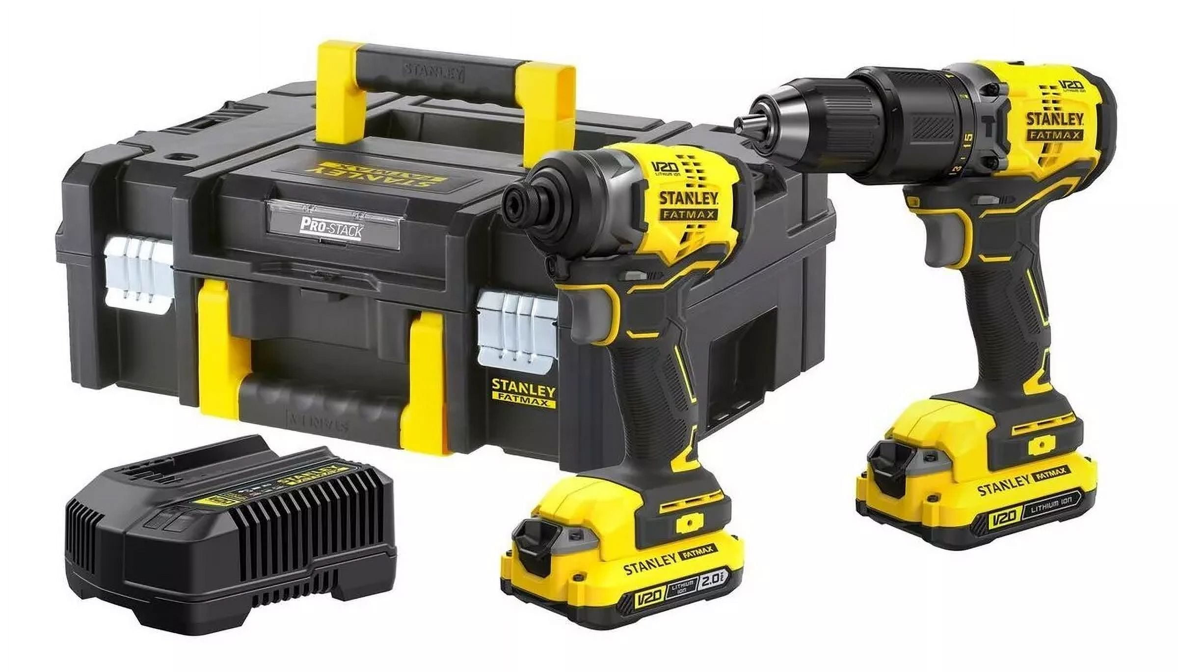 Combo 20v Taladro Percutor +llave De Impacto STANLEY SBD1465D2T-B3