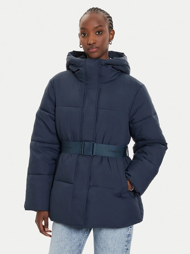 PARKA LOGO BELT PUFFER