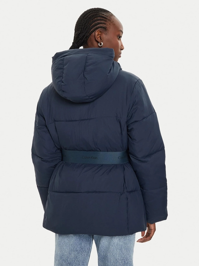 PARKA LOGO BELT PUFFER