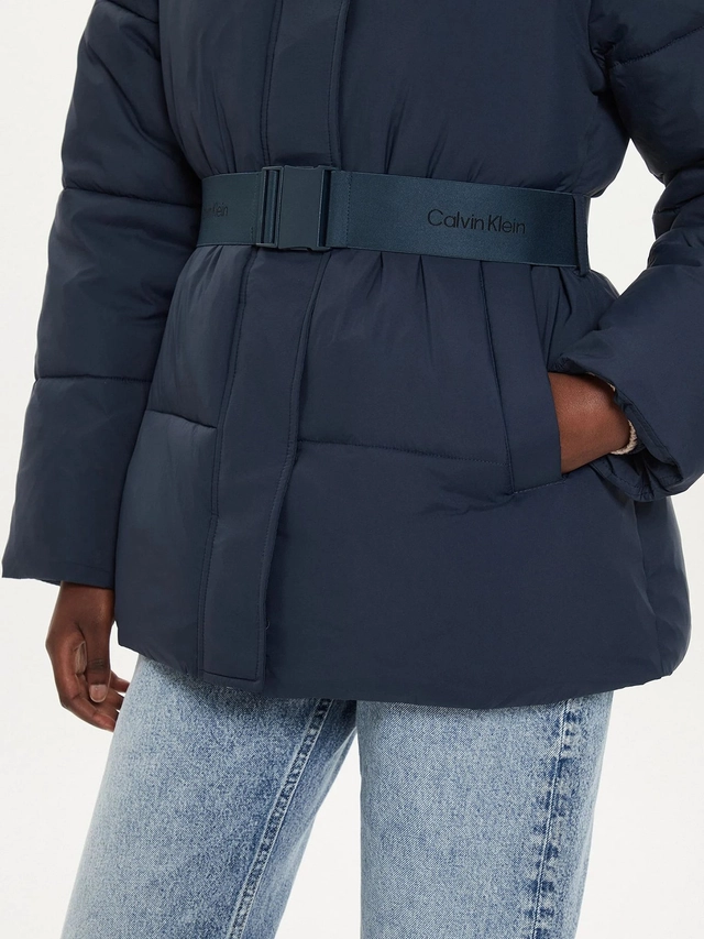 PARKA LOGO BELT PUFFER