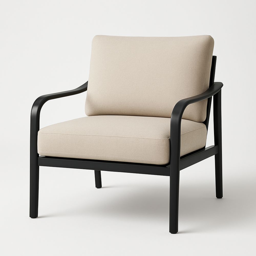 Fotel tapicerowany tkanina poliestrowa stalowy