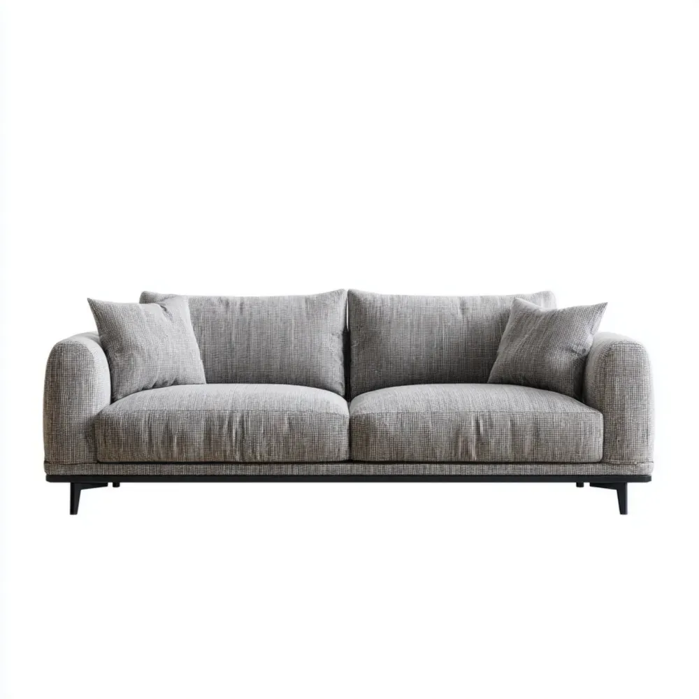 Sofá moderno 210x95x75 cm – Tela Gris-Norvelico