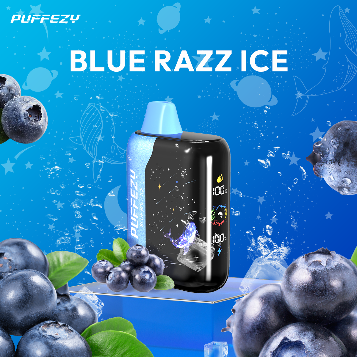 🔥PUFFEZY planet X 25000 PUFFS🎁（Gwieździste niebo w Twojej kieszeni! 🌟）