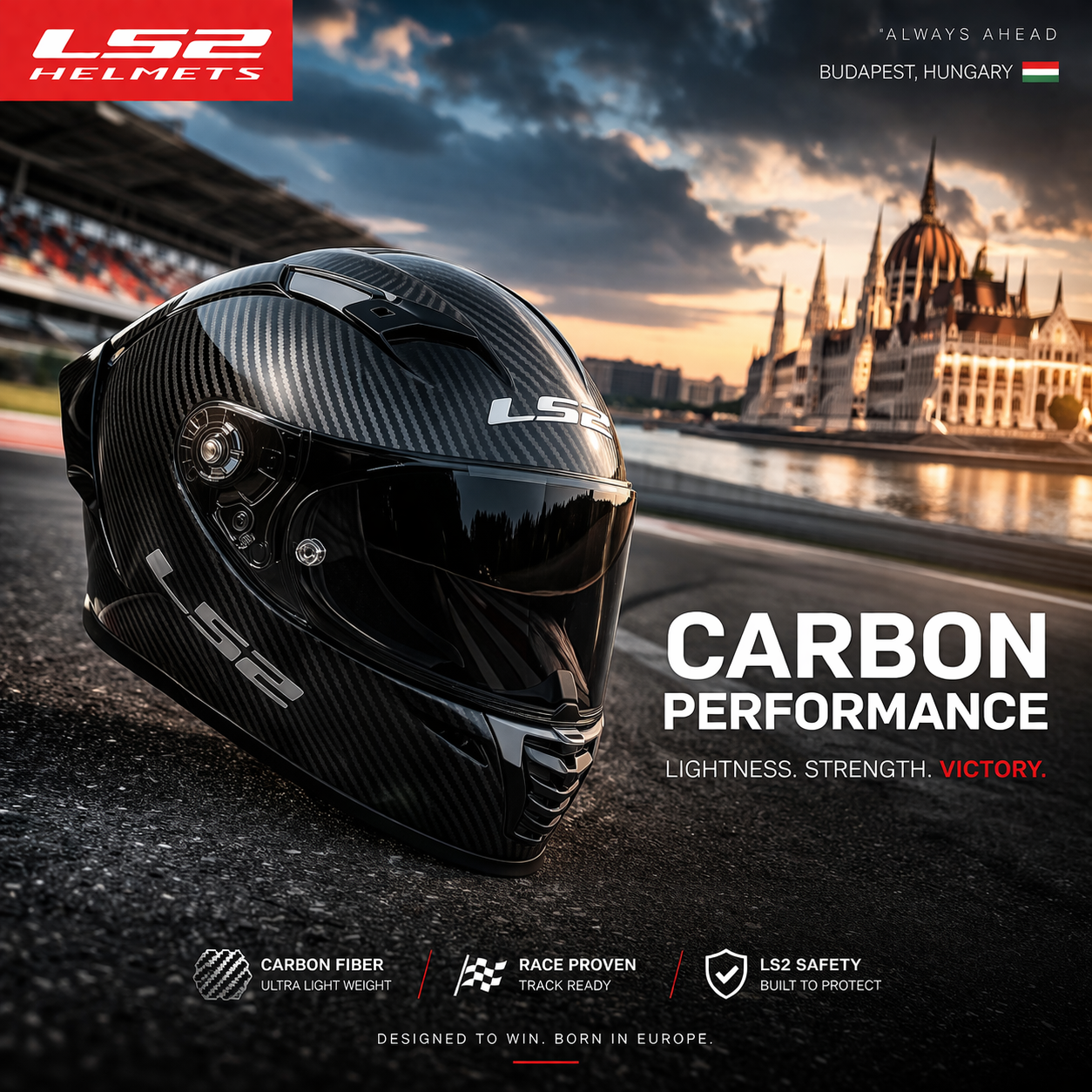 Prémium Szénszálas Motoros Sisak – Ultrakönnyű (~1200g), Maximális Védelem, ECE 22.06 Tanúsítva