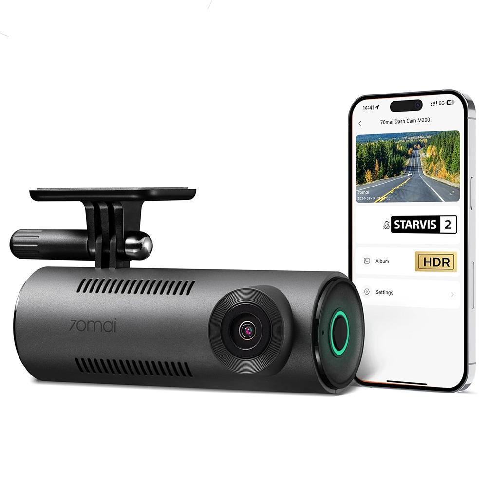 70mai Dash Cam M310 Ultrakompakt videórögzítő, 3K nagyfelbontású kép, Wi-Fi, Betekintési szög 360°, USB Type C