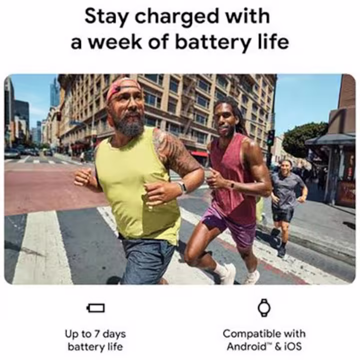 Fitness karkötő Fitbit Charge 6, GPS + GLONASS, Bluetooth, NFC, fekete