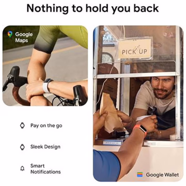 Fitness karkötő Fitbit Charge 6, GPS + GLONASS, Bluetooth, NFC, fekete