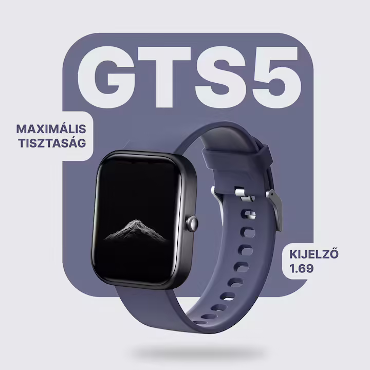 Okosóra, Fitnesz okosóra, 1.69" LCD kijelző, Egészségfigyelő okosóra, IP67 vízálló, ROTTER® okosóra, Bluetooth hívás/Értesítések, IPX4, Sport karkötő, HD mikrofon, Kompatibilis iOS & Android rendszerrel, Szilikon szíj, Kék