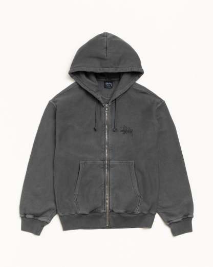 BASIC ZIP HOODIE PIGMENT DYED