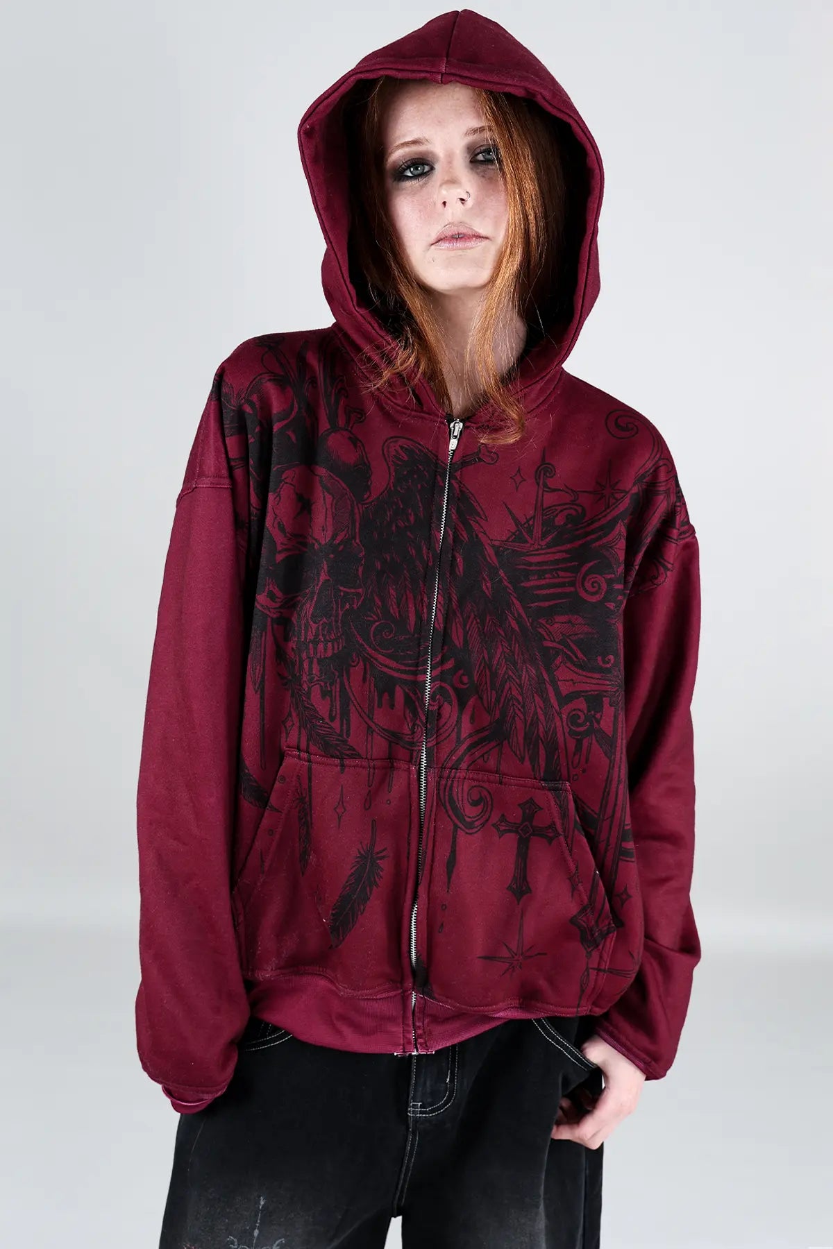 Slate Zip Hoodie