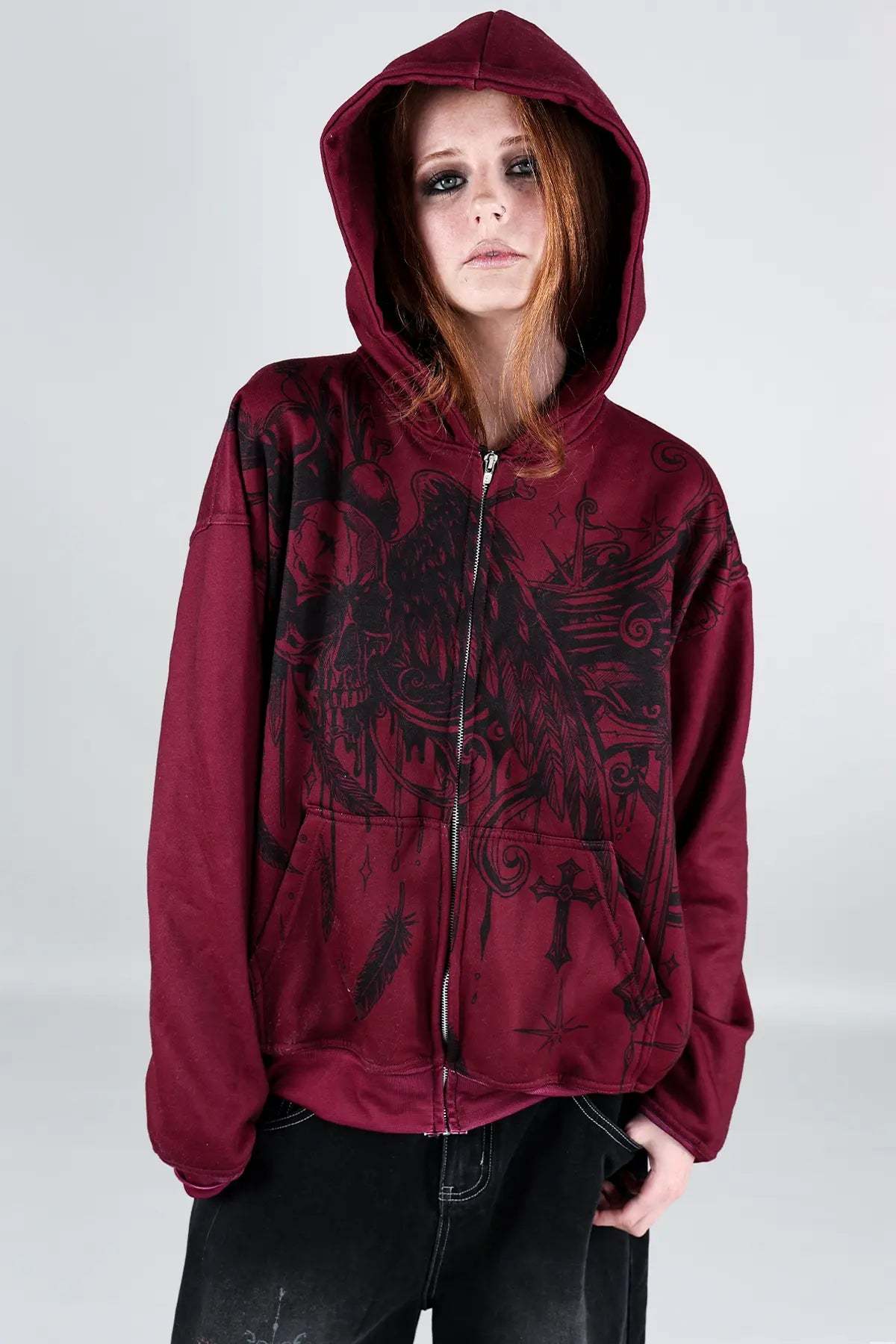Slate Zip Hoodie