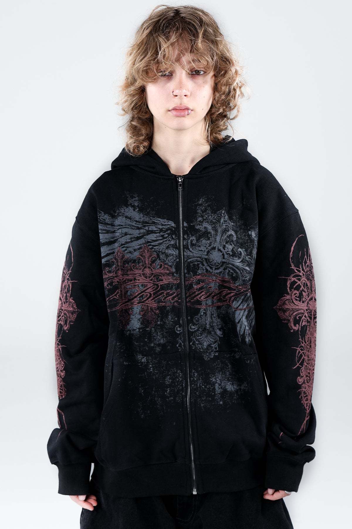 Vague Zip Hoodie