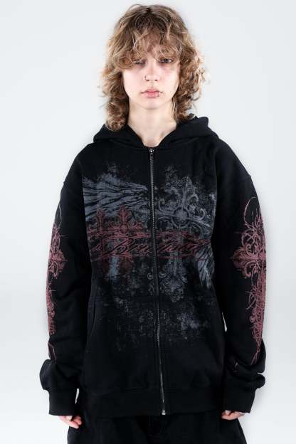 Vague Zip Hoodie