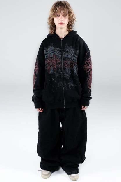 Vague Zip Hoodie