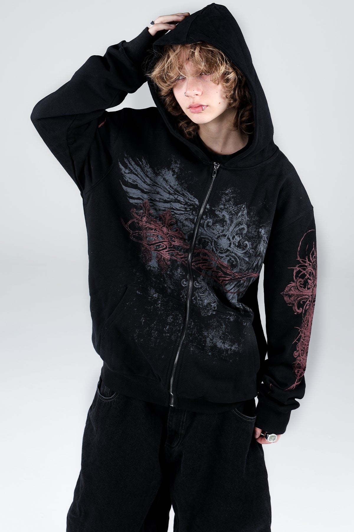 Vague Zip Hoodie