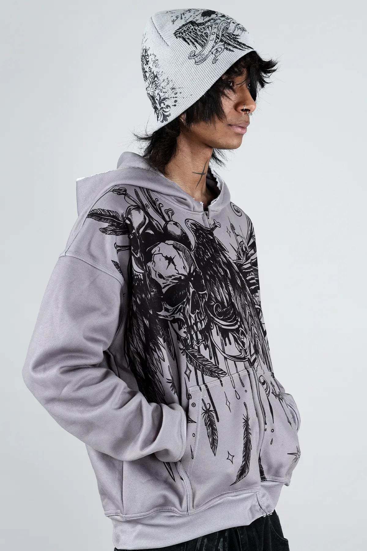 Slate Zip Hoodie