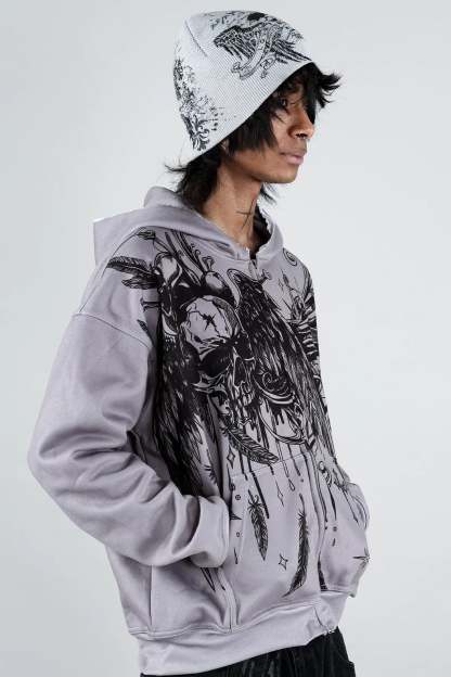 Slate Zip Hoodie