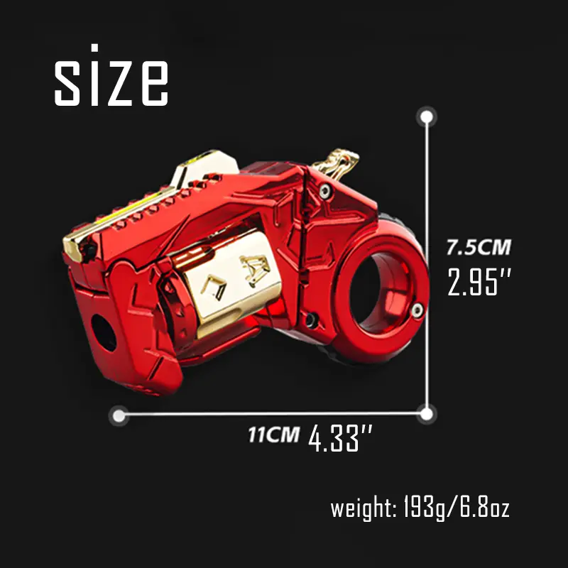 7 In 1 Agent Metal Fidget Blaster Heavyweight Pocket Toy Viral Fidget Toy, ADHD Tool, Asmr Toy, Ideal Gifts And Collections, Multiple Gameplay, Smooth Bearing