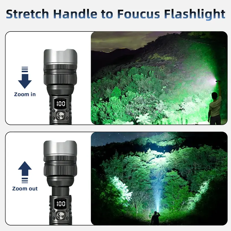 2-in-1 Strong Flashlight (Power Bank)
