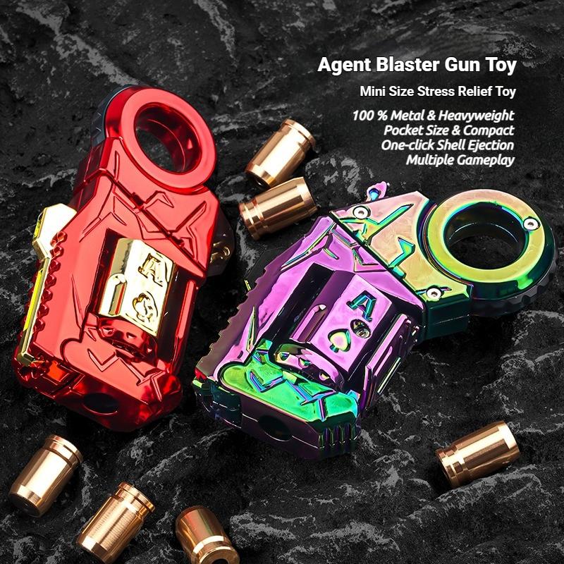 7 In 1 Agent Metal Fidget Blaster Heavyweight Pocket Toy Viral Fidget Toy, ADHD Tool, Asmr Toy, Ideal Gifts And Collections, Multiple Gameplay, Smooth Bearing 7 In 1 Agent Metal Fidget Blaster Heavyweight Pocket Toy Viral Fidget Toy, ADHD Tool, Asmr Toy, Ideal Gifts And Collections, Multiple Gameplay, Smooth Bearing