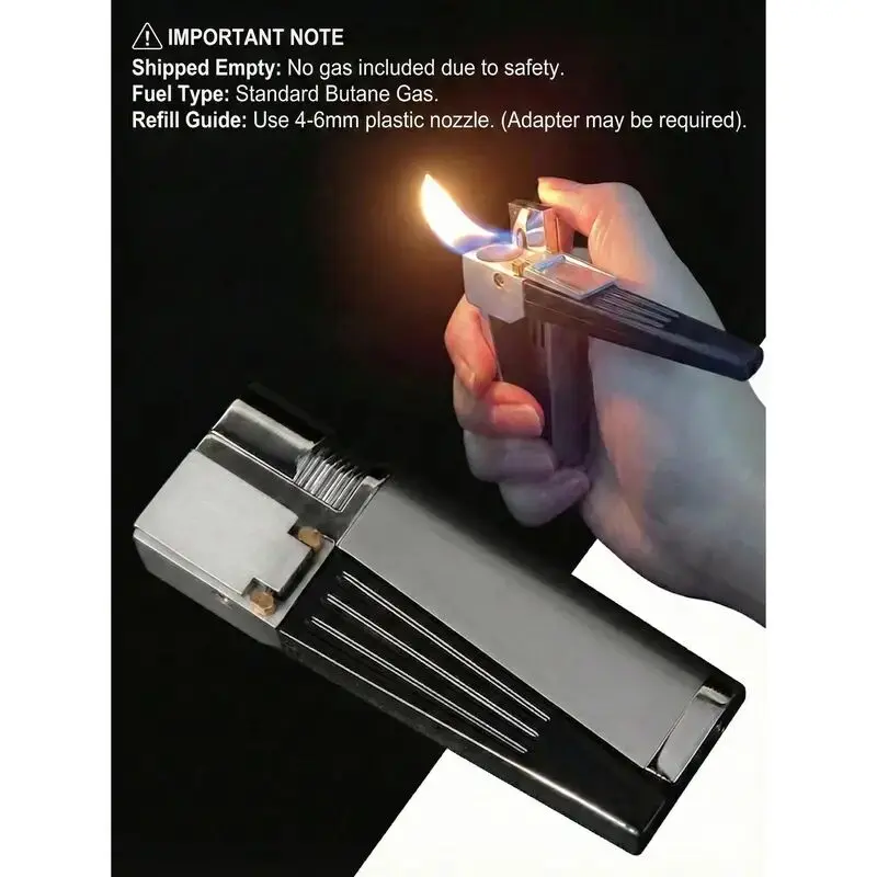 Vintage Mechanical Metal Lighter - Steampunk Rotatable & Foldable Igniter | Retro Desk Decor | Unique Men's Gift