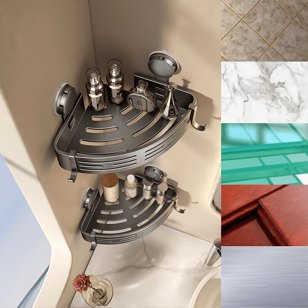 Triangle Suction Cup Shower Caddy